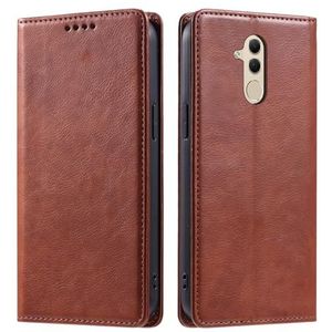 Mobiele telefoon flipcase Compatibel met Huawei Mate 20 Lite Portemonnee-hoesje met kaarthouder Magnetische telefoonhoes Schokbestendige hoes Lederen beschermende flip-cover-Creditcardhouder-standaard