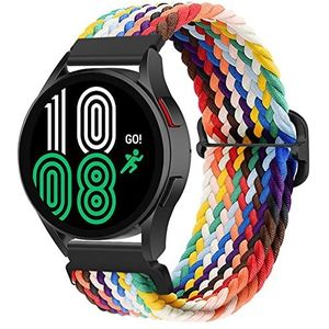 YONO Nylon Stretch Bandje 20mm - Horlogebandjes geschikt voor Samsung Galaxy Watch 5 / Pro / 4 / 3 / Active 2 - Garmin Approach / Forerunner / Venu 2 Plus / SQ / Vivomove - Polar Ignite / Unite – Multicolour