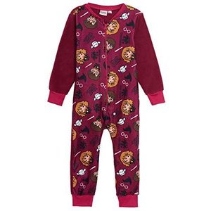 Harry Potter - Eendelig Slaappak - Bordeauxrood - Fleece Onesie - Voor Kinderen