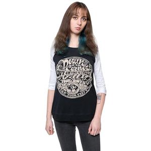Creedence Clearwater Revival Unisex Raglan Tee: Down On The Corner - Large - Black,White