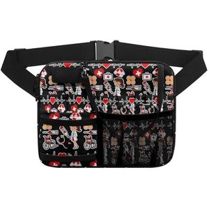 Verpleegster heuptasje verstelbare taille riem heuptasjes voor vrouwen taille zakje stethoscopen duurzame noodbenodigdheden verpleging organisator riemzakken. voor arts, verpleegkundige, Kbb4125bz41,