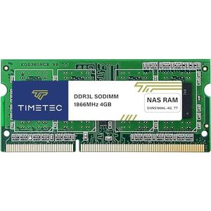 Timetec DDR3-1866L vervanging voor niet-ECC ongebufferde SODIMM DDR3L 1866Mhz PC3L-14900 1.35V geheugen RAM (1866Mhz 4GB(Synology))