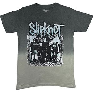 Slipknot T Shirt Barcode Photo Band Logo nieuw Officieel Unisex Dip Dye Grijs L