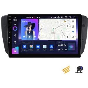 ZARAPLUS Android 13 Autoradio Multimediaspeler Met Navigatie Compatibel Met Seat Ibiza 2009~2013 9 Inch Touchscreen Autoradio Voor 4G/WIFI/FM/SWC/DSP/Android Auto/Carplay,NF6