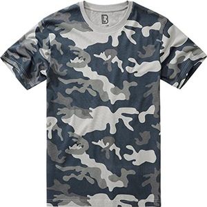 Brandit T-shirt, vele (camouflage) kleuren, maten S tot 7XL, Greycamo, L