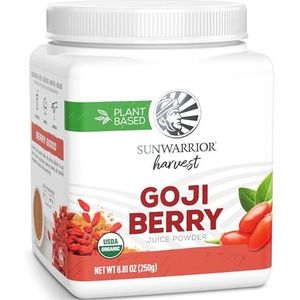 Sunwarrior Goji Berry Powder Organic Goji Berries Red Superfood Powder 100% Non GMO & Vegan Antioxidant Powder Made with Completely Raw Natural Goji Berries
