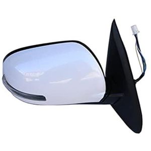 Voor Mitsubishi Voor Outlander 2013-2020 Compleet Wing Spiegels Auto Achteruitkijkspiegel Verlichting Montage Auto Zijspiegel Reflector Car Achteruitkijkspiegel(White- Right)
