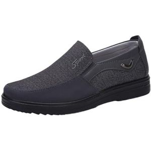 Mens Loafers Casual Slip On Shoes Breathable Comfort Lightweight Walking Shoes Non Slip Men's Shoes (Color : Grey-B, Size : EU 44)