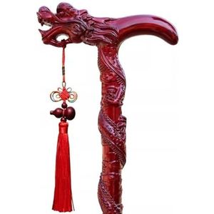 wandelstok， Duurzame kruk van palissanderhout for gehandicapten, for evenwicht en stabiliteit(92Cm(Use Height 176 180Cm))