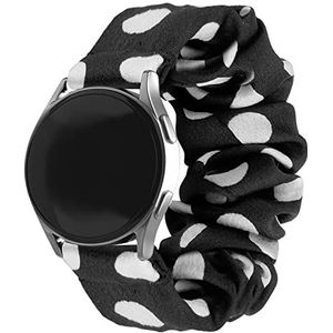 Strap-it Samsung Galaxy Watch 6 Classic 43mm scrunchie bandje (dots)