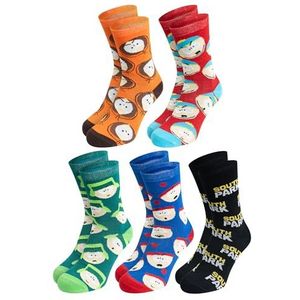 United Labels 5 paar South Park herensokken, kleurrijk, 40-45, herensokken, Meerkleurig, 40-45 EU