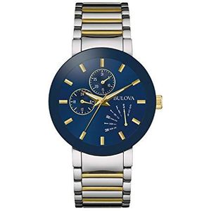 Bulova Horloge Heren, Tweekleurig goud, Eén maat, Moderne Futuro Quartz tweekleurige roestvrijstalen armband