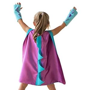 Wawogic Dinosaurus kostuum cape drakenkostuum met handschoenen Dino Cosplay kinderen Halloween Dino kostuum