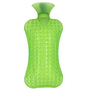 OIFAODAO, Warmwaterflessen Top Premium warmwaterkruik Ideaal for pijnverlichting Warm en koud Mini Watehot Waterfles Heetwaterzak,Warmwaterkruik(Groen)