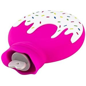 Warmwaterkruik 2 stuks warmwaterzak, waterzak voor warme buik, handen en voeten, handwarmer warmwaterkruikenzak voor warm water (roze)