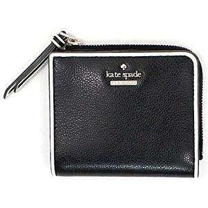 Kate Spade New York Boxed L-Zip Bifold Wallet Glitter Black