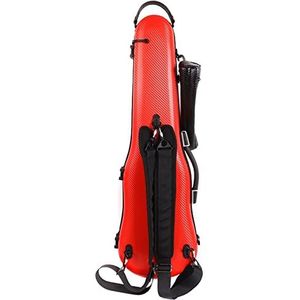 Zwarte 4/4 Maat Vioolkoffer Koolstofvezel Harde Koffer Rugband Ondersteuning 200 Kg Druk Fullsize Vioolkoffer (Color : 02)