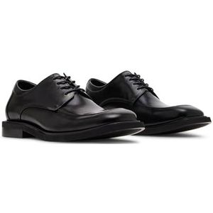 Steve Madden Heren Pippen Oxford, Zwart leder, 43 EU