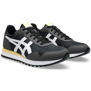 ASICS - Tiger Runner II - Sneakers - Zwart/Wit - Polyurethaan