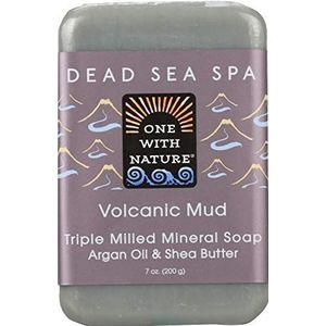 ONE WITH NATURE - Volcanic Mud Dead Sea Spa Bar Zeep - 7 oz. (198 g)