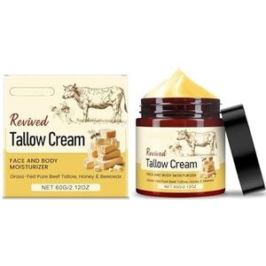 Honing & Rundertalg Vochtinbrengende Crème - Voedt Droge, Ruwe Huid, Langdurige Hydratatie, Verzacht En Verzacht(1PCs)