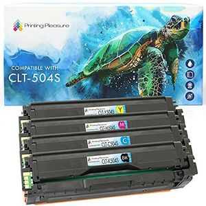 Printing Pleasure 4 Toner Cartridges Compatibel voor Samsung CLP-415N CLP-415NW CLX-4195FN CLX-4195N CLX-4195FW Xpress C1810W C1860FN C1860FW - Zwart/Cyaan/Magenta/Geel, Hoge Capaciteit