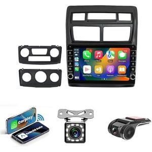 Android 14 Auto Stereo MP5 Player 9'' Screen Autoradio Voor Kia Sportage 2 2008-2010 Car-play Android Auto GPS-navigatie Bluetooth RDS FM AM DAB+ Radio Stuurbediening Voice Control(NF-7 8Core 8+256G)