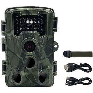 Jacht Trail Camera Wildlife Camera Nachtzicht Motion Activated Outdoor Trail Camera Trigger Wildlife Scouting Duidelijk Eenvoudig(With memory card)