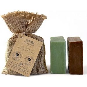 Dr.Ancient Brandnetel Zeep + Pijnboomteer Zeep Organische Natuurlijke Veganistische Traditionele Handgemaakte Antieke - - Absoluut geen chemicaliën! Pure natuurlijke zepen!