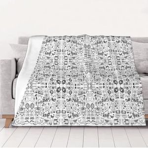 OKFSTY Wasbare, dubbelzijdige dikke deken voor videospel jongens, warme pluche deken voor bank, sofa, bed 152 x 203 cm