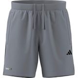 adidas Hombre TECH ESSENTIALS WORKOUT 3 STRIPES SHORTS, halo silver, XL 7 inch