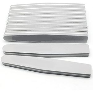 Een spijkerbuffer, 10 stuks nagelvijlen 100/180 grit multicolor crescent polijstblokken sponsbuffer(24-10pcs)
