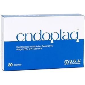 U.G.A. Nutraceuticals - Endoplaq met hydroxytyrosol e Omega-3 EPA DHA | supplement beschermt tegen oxidatieve stress | 30 capsules