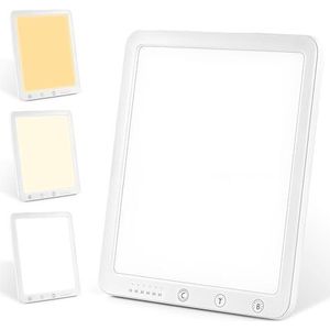 Lichttherapie-lamp, 10.000 lux daglichtlamp met 5 helderheidsniveaus, zonder uv-straling, verbetert de stemming en helpt de moraliteit te verhogen