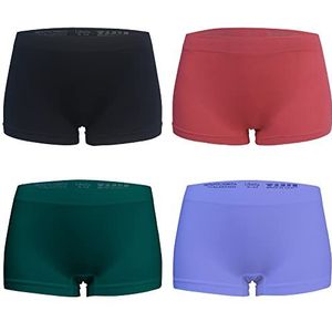 Libella Damesslip in lage taille (verpakking van 6) - naadloze onderbroek in microvezel 3908, 4*veelkleurig 3, S-M