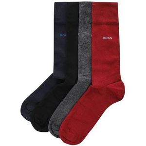 BOSS Heren Sokken_Gift_Set, Open Rood, 40-46 EU