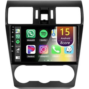 Android Radio voor Subaru Forester 2013-2015, 9 inch Touchscreen Autoradio met Wireless CarPlay Android Auto Bluetooth WIFI(4Core(1+32GB))