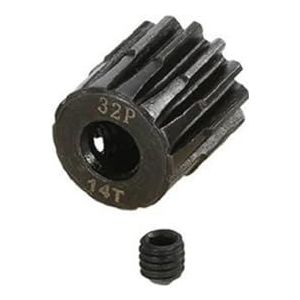 1pc 32P M0.8 5mm 13T 14T 15T 16T 17T 18T 19T 20T 21T Zwart Stalen Metalen Rondselmotor Gear Voor 1/10 Rc Model Auto Motor (Size : 15T)