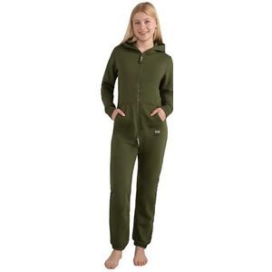Basisstoff Jumpi Jumpsuit voor dames, eendelig, olijfgroen, S
