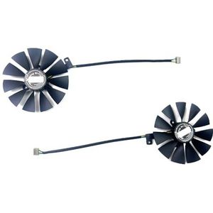 Koelventilator 87mm 4-pins FDC10U12S9-C T129215SH GPU-ventilator voor ASUS voor GeForce RTX2060 2070 2080 2080TI gamingkaartventilator(2PCS)