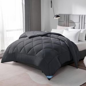 WAVVE - Dekbed - Grijs - 240 x 220 cm - 4 Seizoenen - Microvezel - 300 g/m²