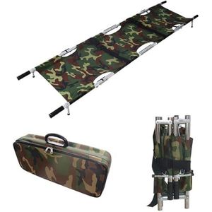PA-DABAOO Opvouwbare Brancard Flexibele Vouwtransport Brancard, Draagbare Transporteenheid Brancard, Aluminium Legering Draagbare Brancard Met Draagtas,Groen