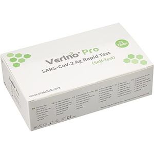 25x Verino Pro Corona SARS-CoV-19 Neus Antigeen Sneltest Leken Uitstrijkje Zelftest | CE 1434…