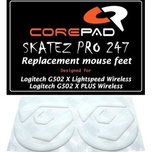 Corepad Skatez Pro 247 vervangende muispoten, compatibel met Logitech G502 X Lightspeed/Logitech G502 X Plus Wireless
