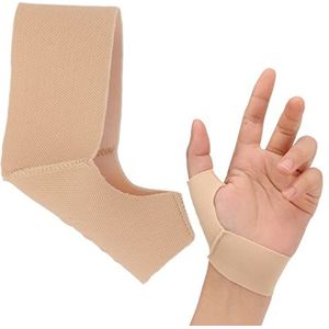 Elastic Thumb Support Brace Layer, Pack of 1, Soft Thumb Compression Sleeve Protector voor het verlichten van pijn, artritis, gewrichtspijn, peesontsteking, verstuikingen, sport (S)