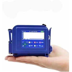 Mini draagbare printer QR-balk batchcode logo-etiket draagbare handheld jet thermische inkjetprinter(BLUE Printer no cartridge)
