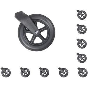 10 Set Duurzame Rolstoel Vervanging Vorken Universele Voor De Meeste Rolstoelen PVC Verdikte ABS Rolstoel Caster Vorken Voorvork 8 ""& Wiel Kit