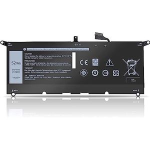 DXGH8 Battery for Dell XPS 13 7390 9370 9380, Inspiron 7391 2-In-1 Primary Battery G8VCF DXGH8 H745V 451-BCRE 52Wh 4 Cells