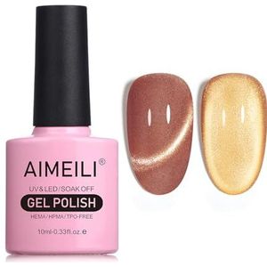 AIMEILI Hema Free Cat Eye Gel Nagellak UV LED Gellack Soak Off Vegan Cruelty-Free Gel Polish 10ml (721)