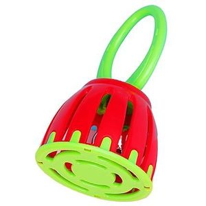 Jingle Rattle Bell, Mooi Ontwerp Handbel Goede Geluidskwaliteit Brede Toepassing Beste Leren Om Te Spelen (rood groen)